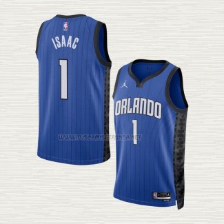 Camiseta Jonathan Isaac NO 1 Orlando Magic Statement 2022-23 Azul