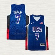 Camiseta Kevin Durant NO 7 USA 2024 Azul 1