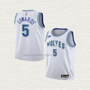 Camiseta Anthony Edwards NO 5 Nino Minnesota Timberwolves Classic 2023-24 Blanco