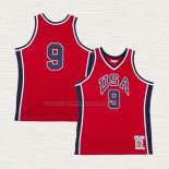 Camiseta Michael Jordan NO 9 USA 1984 Rojo