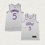 Camiseta Anthony Edwards NO 5 Minnesota Timberwolves Classic 2024 Blanco