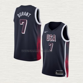 Camiseta Kevin Durant NO 7 USA 2024 Azul