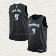 Camiseta Anthony Edwards NO 5 Minnesota Timberwolves Classic Negro