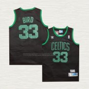 Camiseta Larry Bird NO 33 Boston Celtics Negro