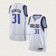 Camiseta David Thompson NO 31 Dallas Mavericks Association 2023-24 Blanco